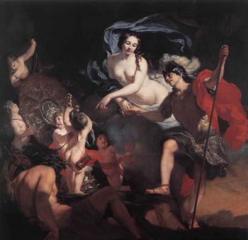 Gerard De Lairesse : Venus Presenting Weapons To Aeneas